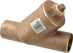 Legend Valve - 1-1/2" Pipe, Solder Ends, Bronze Y-Strainer - 300 psi WOG Rating, 150 psi WSP Rating - Exact Tooling