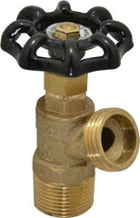 Legend Valve - 3/4 Inch Pipe, Brass, MNPT x GHT End Connection, Boiler Drain Valve - 125 psi WOG Rating, Handwheel Handle - Exact Tooling