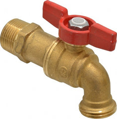 Legend Valve - 3/4 Inch Pipe, 125 psi WOG Rating, Brass Hose Bibb, Stop Valve - Exact Tooling