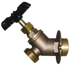 Legend Valve - 3/4" Pipe, Lead Free Brass Sillcock with Lockshield - Handwheel Handle, FNPT x MGHT End Connections, 125 psi WOG Rating - Exact Tooling