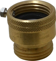 Legend Valve - 3/4" Pipe, 125 Max psi, Brass, Hose Type Vacuum Breaker Valve - Buna-N Seal, GHT End Connections - Exact Tooling
