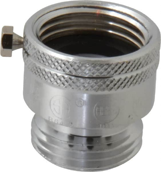 Legend Valve - 3/4" Pipe, 125 Max psi, Chrome Plated Brass, Hose Type Vacuum Breaker Valve - Buna-N Seal, GHT End Connections - Exact Tooling