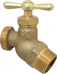 Legend Valve - 3/4" Pipe, 125 psi WOG Rating, Brass Hose Bibb, Stop Valve - Exact Tooling