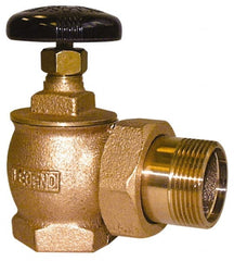 Legend Valve - 1-1/2" Pipe, 60 psi WOG Rating, FNPT x Male Union End Connections, Handwheel Steam Angle Radiator Valve - 15 psi Steam Pressure Rating, Bronze - Exact Tooling