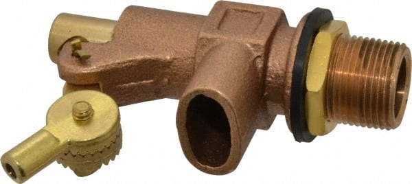 Legend Valve - 3/4" Pipe, Bronze, Mechanical Float Valve - 125 psi, MPT x Plain End Connections - Exact Tooling