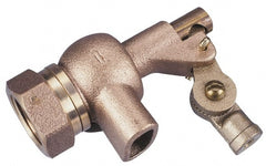 Legend Valve - 1-1/4" Pipe, Bronze, Mechanical Float Valve - 125 psi, NPTF x Plain End Connections - Exact Tooling