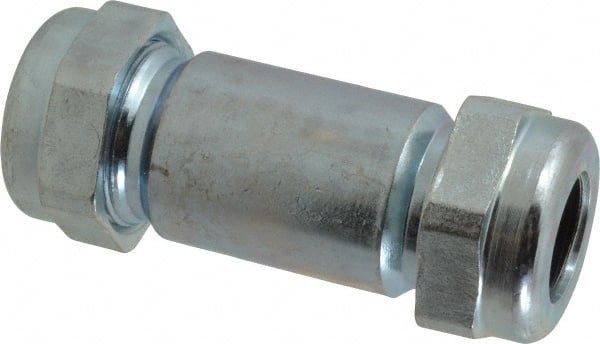 Legend Valve - 1/2" Pipe, Galvanized Compression Pipe Coupling - 200 psi WOG Rating - Exact Tooling