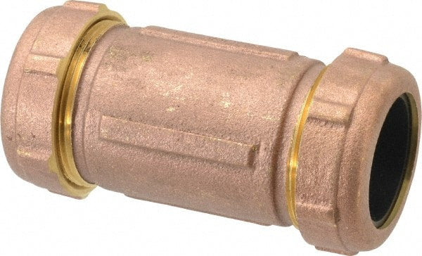 Legend Valve - 1-1/4" Pipe, 1-1/2" Copper Tube, Brass Compression Pipe Coupling - 125 psi WOG Rating - Exact Tooling