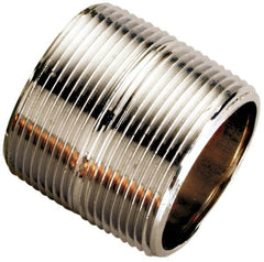Made in USA - 66 Piece, 3/4" Pipe, Galvanized Pipe Nipple Set - Schedule 40, (6) Close, (6) 1-1/2, (6) 2, (6) 2-1/2, (6) 3, (6) 3-1/2, (6) 4, (6) 4-1/2, (6) 5, (6) 5-1/2, (6) 6 - Exact Tooling