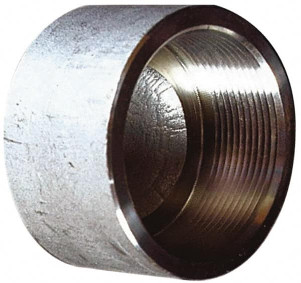 Merit Brass - 1/8" Grade 316 Stainless Steel Pipe End Cap - FNPT End Connections, 150 psi - Exact Tooling