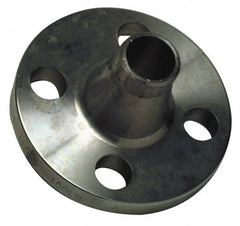 Merit Brass - 8" Pipe, 13-1/2" OD, Stainless Steel, Weld Neck Pipe Flange - 11-1/2" Across Bolt Hole Centers, 7/8" Bolt Hole, 150 psi, Grade 304 - Exact Tooling