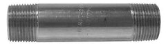Merit Brass - Schedule 40, 1/2" Pipe x 48" Long, Grade 316/316L Stainless Steel Pipe Nipple - Welded & Threaded - Exact Tooling