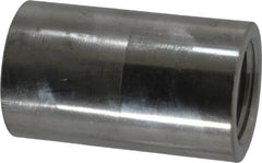 Merit Brass - 1/2" Grade 316/316L Stainless Steel Pipe Coupling - FNPT x FNPT End Connections, 3,000 psi - Exact Tooling