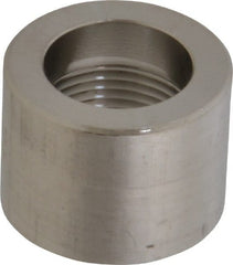 Merit Brass - 3/4" Grade 316/316L Stainless Steel Pipe Half Coupling - FNPT End Connections, 3,000 psi - Exact Tooling