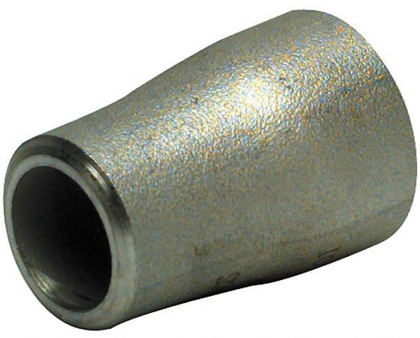 Merit Brass - 1-1/4 x 3/4" Grade 304L Stainless Steel Pipe Concentric Reducer - Butt Weld x Butt Weld End Connections - Exact Tooling