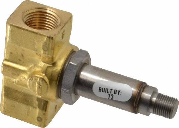Parker - 3/8" Port, Brass Solenoid Valve - Closed, FKM Seal - Exact Tooling