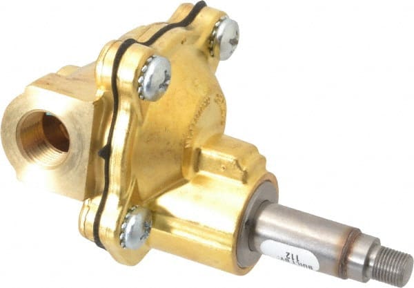 Parker - 3/8" Port, Brass Solenoid Valve - Closed, NBR Seal - Exact Tooling