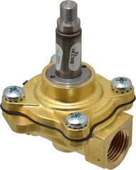 Parker - 1/2" Port, Brass Solenoid Valve - Closed, NBR Seal - Exact Tooling