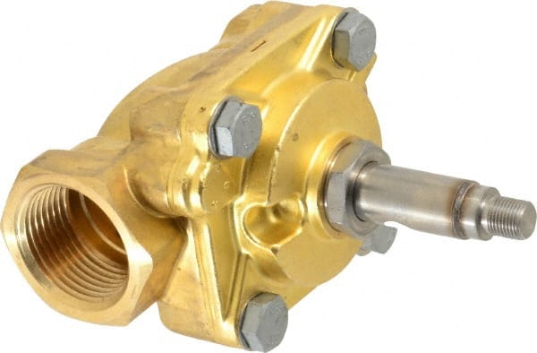 Parker - 1" Port, Brass Solenoid Valve - Closed, NBR Seal - Exact Tooling