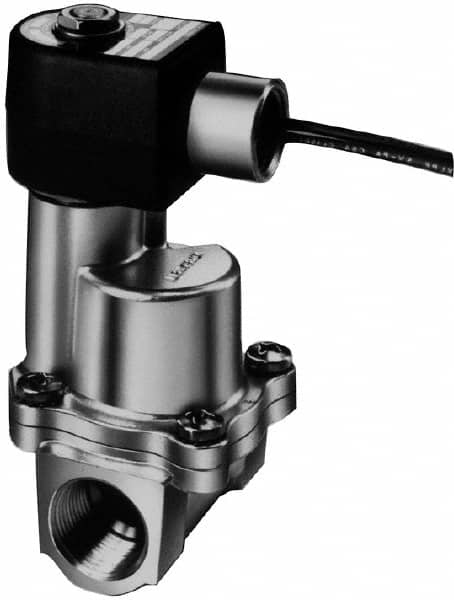 Parker - 1/2" Port, Brass Solenoid Valve - Closed, EPDM Seal - Exact Tooling