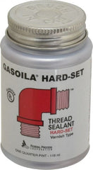 Federal Process - 1/4 Pt Brush Top Can Red Federal Gasoila Hard-Set - 350°F Max Working Temp - Exact Tooling