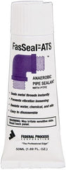 Federal Process - 50 mL Tube White FasSeal-ATS Anaerobic Thread Sealant with PTFE - 375°F Max Working Temp - Exact Tooling