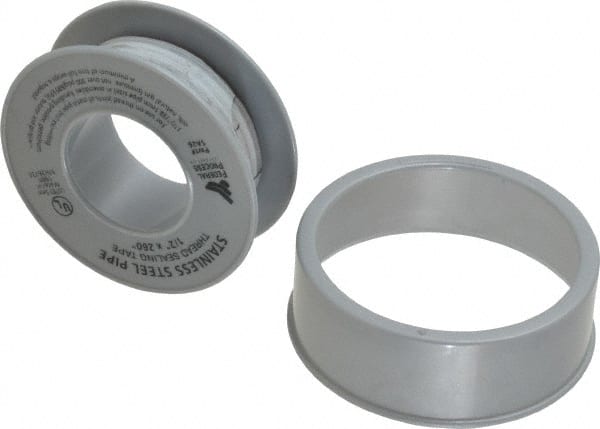 Federal Process - 1/2" Wide x 260" Long High Density Pipe Repair Tape - 4 mil Thick, -450 to 550°F, White - Exact Tooling