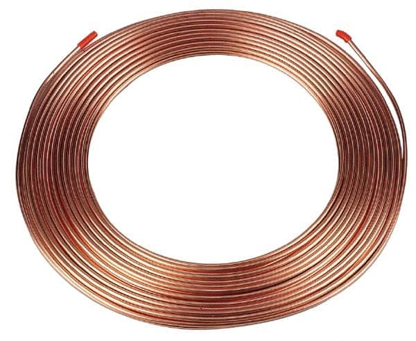 Mueller Industries - 50' Long, 3/4" OD x 0.555" ID, Copper Seamless Tube - 0.035" Wall Thickness - Exact Tooling