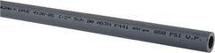 Made in USA - 1/2" Pipe, 60" Long CPVC Unthreaded Plastic Pipe Nipple - 850 Max psi, 0.528" ID x 0.84" OD, Schedule 80, Gray - Exact Tooling