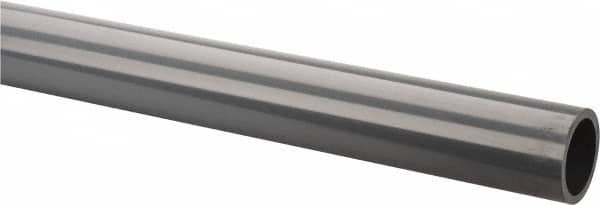 Made in USA - 2" Pipe, 60" Long CPVC Unthreaded Plastic Pipe Nipple - 400 Max psi, 1.913" ID x 2-3/8" OD, Schedule 80, Gray - Exact Tooling