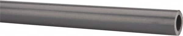 Made in USA - 1/2" Pipe, 60" Long PVC Unthreaded Plastic Pipe Nipple - 850 Max psi, 0.528" ID x 0.84" OD, Schedule 80, Gray - Exact Tooling