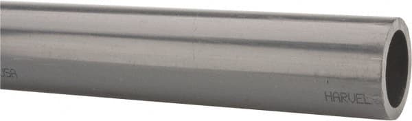 Made in USA - 1-1/4" Pipe, 60" Long PVC Unthreaded Plastic Pipe Nipple - 520 Max psi, 1.256" ID x 1.66" OD, Schedule 80, Gray - Exact Tooling