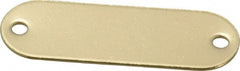 C.H. Hanson - 1-29/32 Inch Wide, Style 1, Brass Blank Metal Plate - 5/8 Inch High, 50 Pieces - Exact Tooling