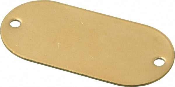 C.H. Hanson - 2-1/8 Inch Wide, Style 1, Brass Blank Metal Plate - 1 Inch High, 25 Pieces - Exact Tooling