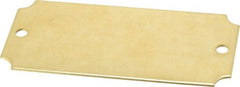 C.H. Hanson - 3-1/16 Inch Wide, Style 3, Brass Blank Metal Plate - 1-7/16 Inch High, 10 Pieces - Exact Tooling