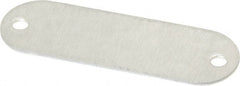 C.H. Hanson - 1-29/32 Inch Wide, Style 1, Aluminum Blank Metal Plate - 5/8 Inch High, 50 Pieces - Exact Tooling