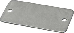 C.H. Hanson - 2 Inch Wide, Style 2, Aluminum Blank Metal Plate - 1 Inch High, 50 Pieces - Exact Tooling