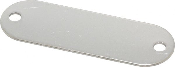 C.H. Hanson - 1-29/32 Inch Wide, Style 1, Stainless Steel Blank Metal Plate - 5/8 Inch High, 25 Pieces - Exact Tooling