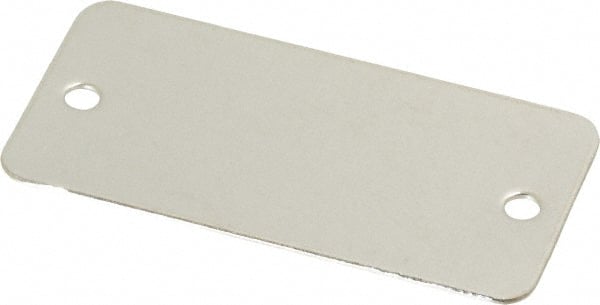 C.H. Hanson - 2 Inch Wide, Style 2, Stainless Steel Blank Metal Plate - 1 Inch High, 10 Pieces - Exact Tooling
