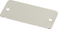 C.H. Hanson - 2 Inch Wide, Style 2, Stainless Steel Blank Metal Plate - 1 Inch High, 10 Pieces - Exact Tooling