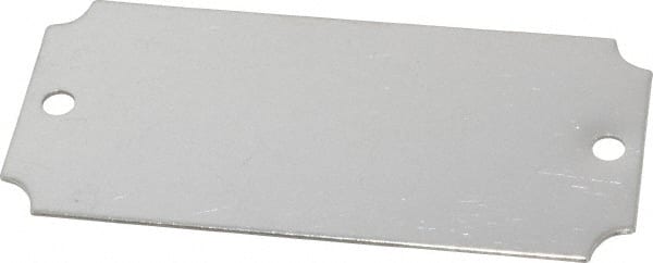 C.H. Hanson - 3-1/16 Inch Wide, Style 3, Stainless Steel Blank Metal Plate - 1-7/16 Inch High, 10 Pieces - Exact Tooling