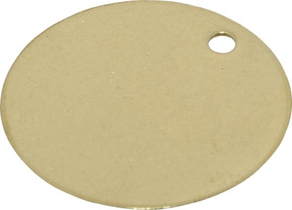 C.H. Hanson - 2 Inch Diameter, Round, Brass Blank Metal Tag - Blank, 25 Pieces - Exact Tooling