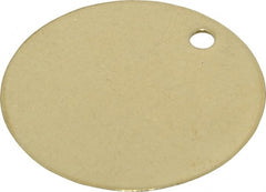C.H. Hanson - 2 Inch Diameter, Round, Brass Blank Metal Tag - Blank, 25 Pieces - Exact Tooling