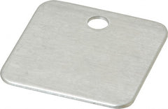 C.H. Hanson - 1-1/4 Inch Diameter, Square, Aluminum Blank Metal Tag - Blank, 50 Pieces - Exact Tooling