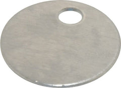 C.H. Hanson - 1 Inch Diameter, Round, Aluminum Blank Metal Tag - Blank, 50 Pieces - Exact Tooling