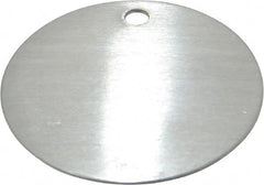 C.H. Hanson - 2 Inch Diameter, Round, Aluminum Blank Metal Tag - Blank, 50 Pieces - Exact Tooling