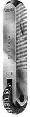 Made in USA - Manual Stamping Machines Depth (Inch): 9/16 Width (Inch): 9/16 - Exact Tooling