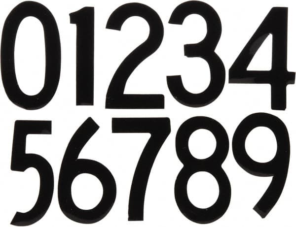 Made in USA - Letter Label - Legend: Num. Set, English, Black - Exact Tooling