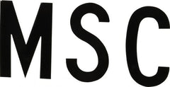 Made in USA - Letter Label - Legend: Complete Set, English, Black - Exact Tooling