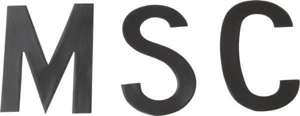 Made in USA - Letter Label - Legend: Letter Set, English, Black - Exact Tooling